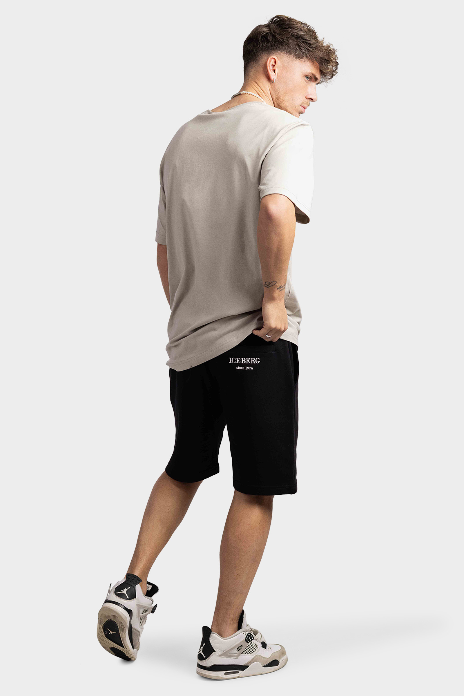 Iceberg E5 Bermuda Korte Broek Heren Zwart