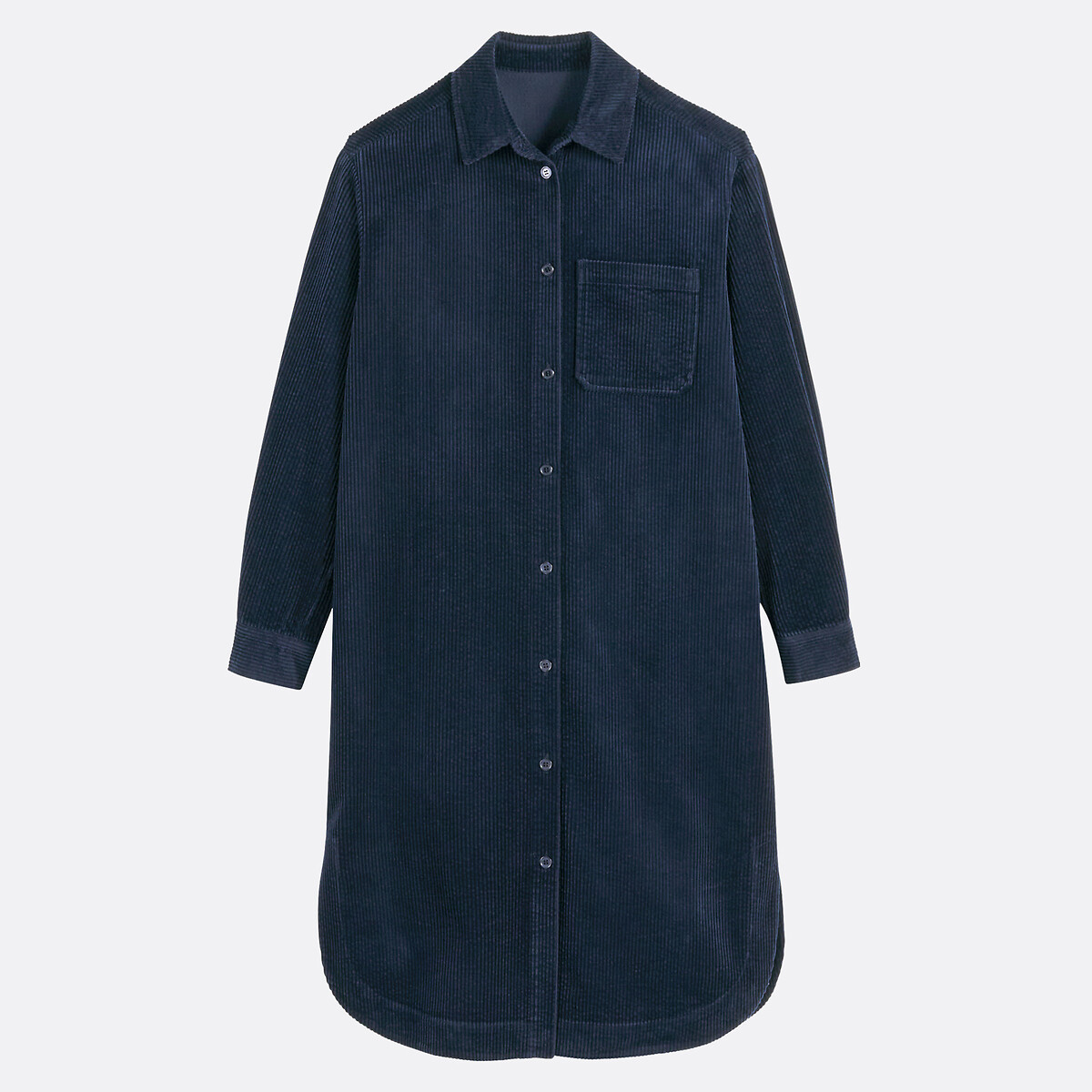 COLEÇÃO LA REDOUTE<br>Vestido reto midi 3/4 com mangas compridas