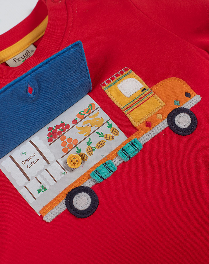 T-Shirt PLAYDATE – TRUCK in rot