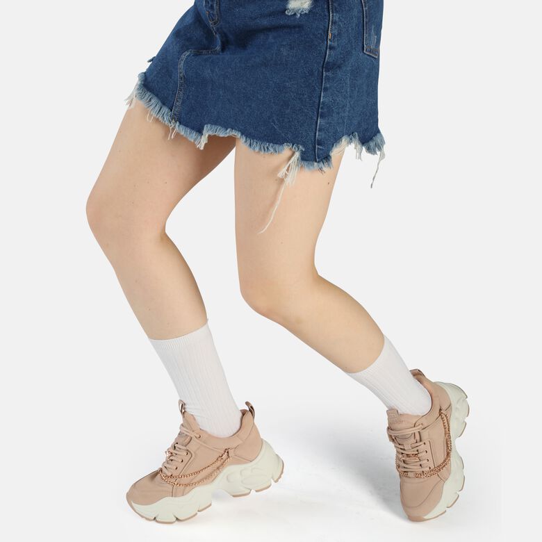 Binary Chain Baskets basses vegan, rose