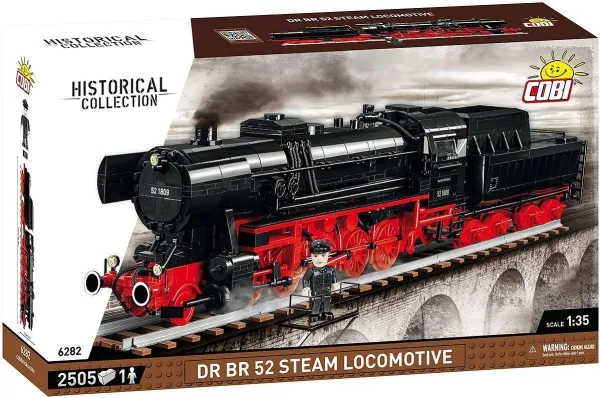 COBI DR BR 52 Steam Locomotive, Byggesten, 10 År, 2476 stk
