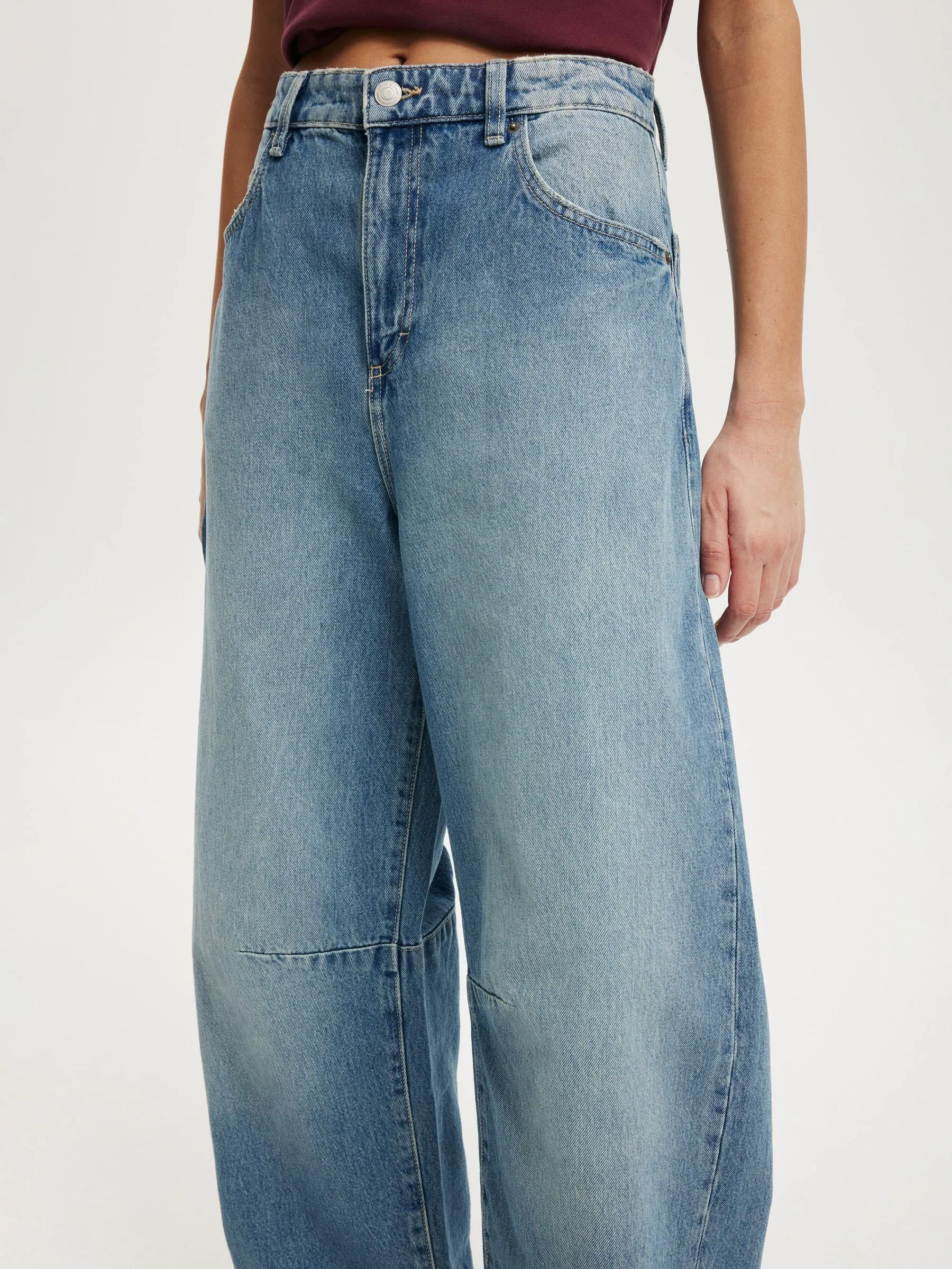 Donkerblauw - Cotton On Barrel Jeans