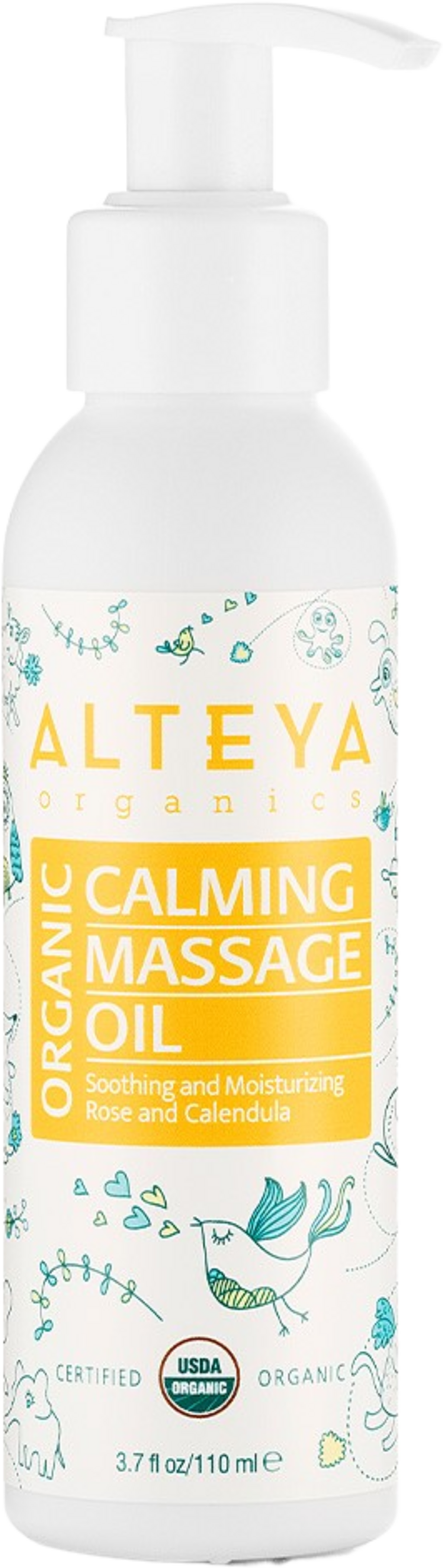 Alteya Organics  Organic Calming Massage Oil, 110 ml
