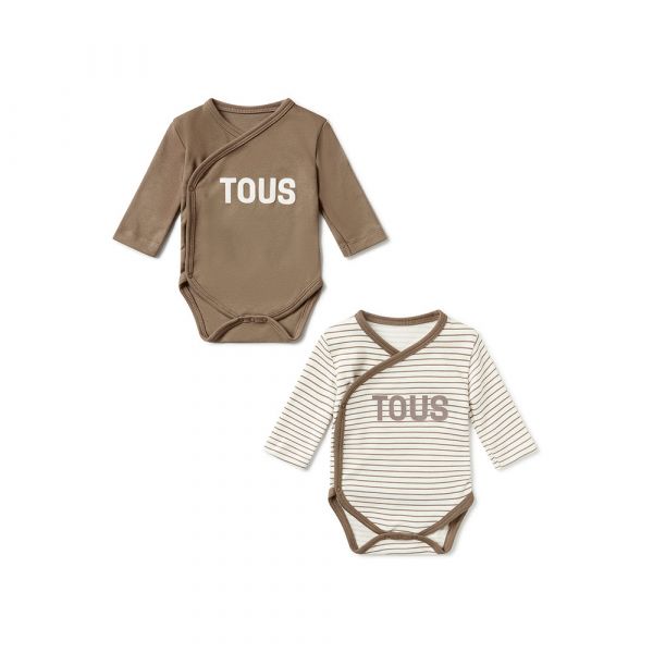 Tous Bodie De Manga Comprida Classic 2 Unidades 12 Meses Beige - 8434134434516