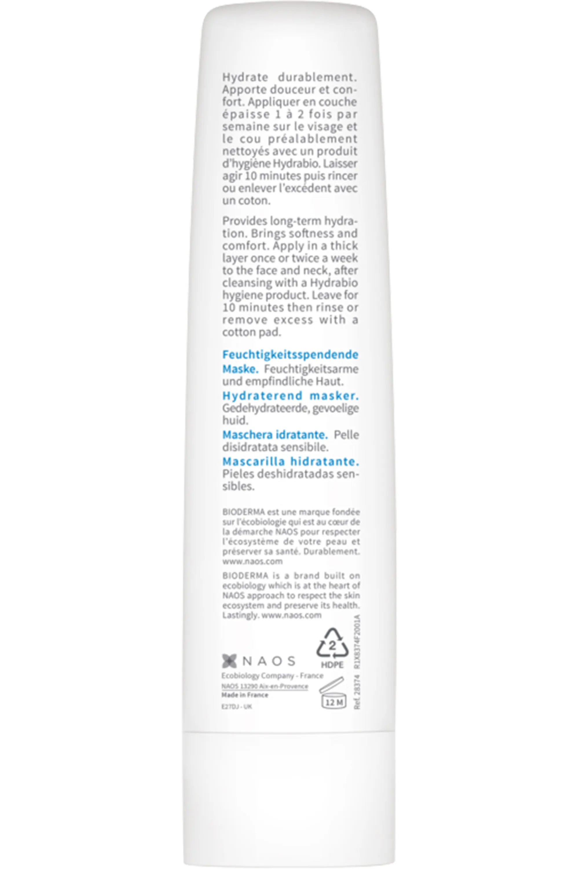 Bioderma Masque hydratant Hydrabio-75 ml