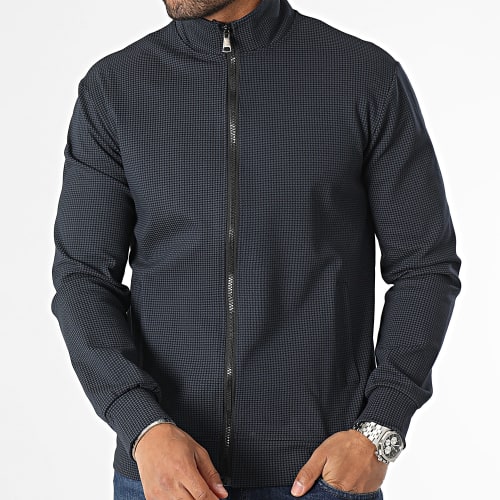 Veste Zippée Bleu Marine Noir