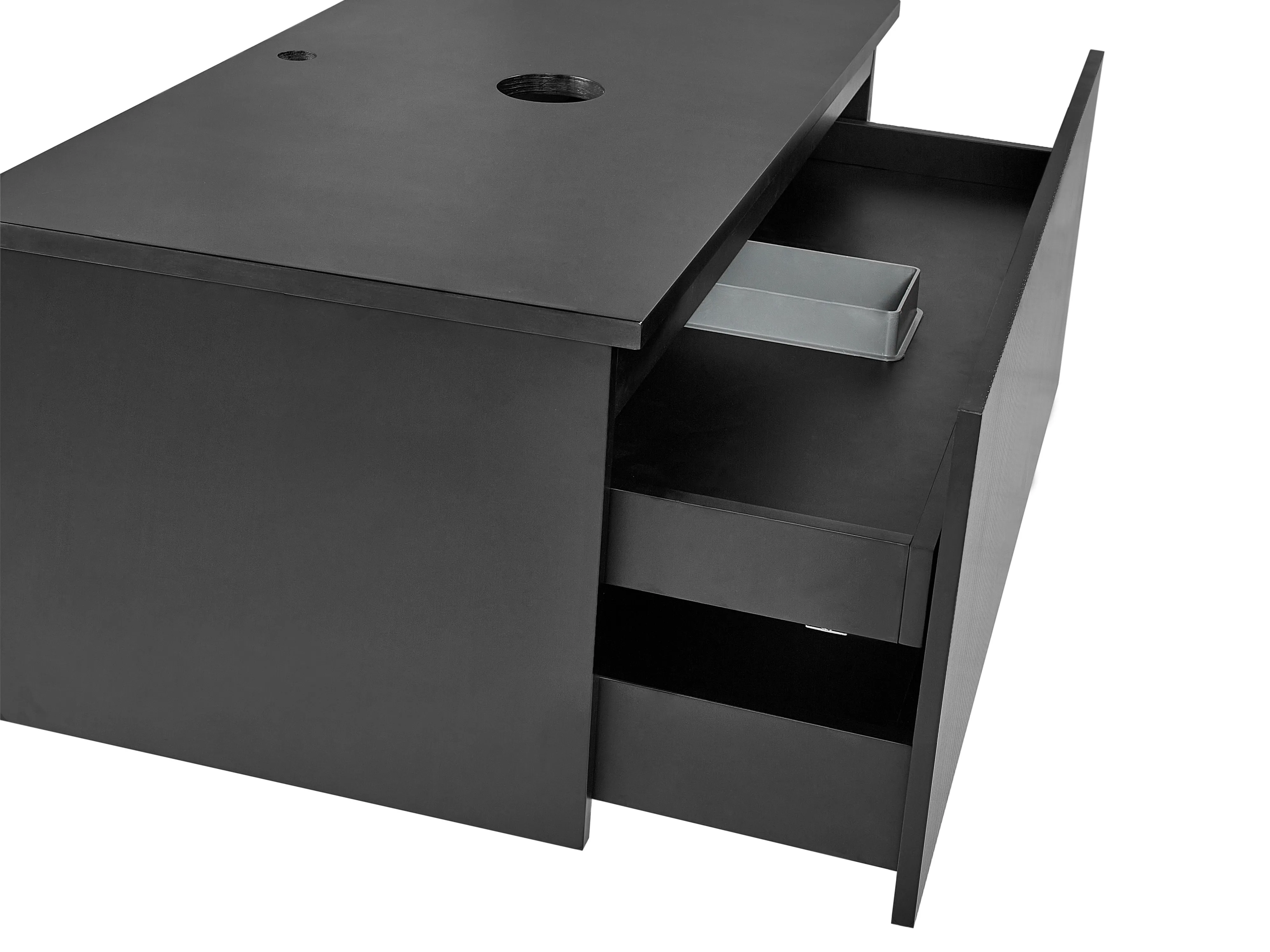 Wandgemonteerde wastafelkast ALZIRA 80 cm Zwart
