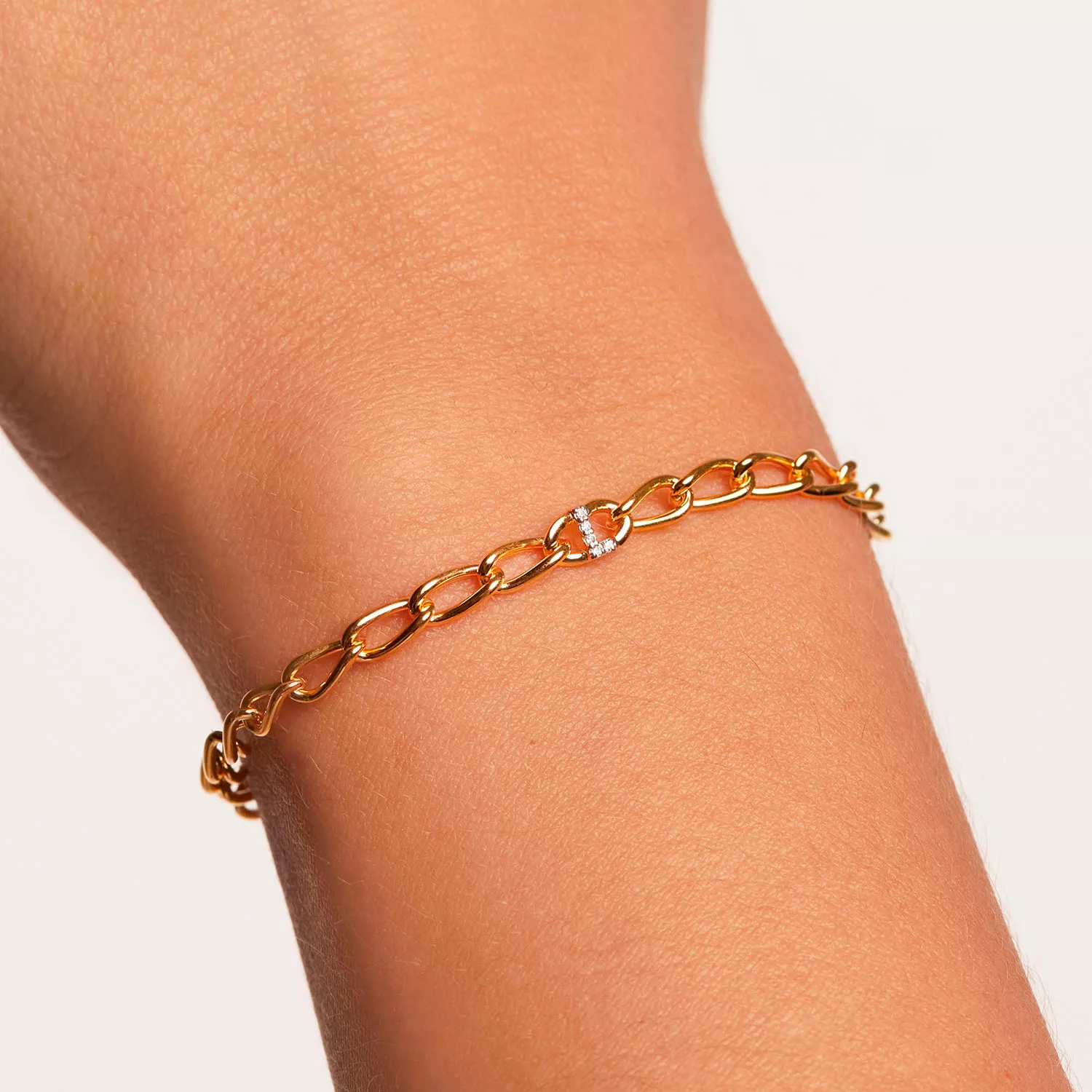 PDPAOLA Letter L Armbånd 18 kt. Forgyldt Sølv PU01-549-U