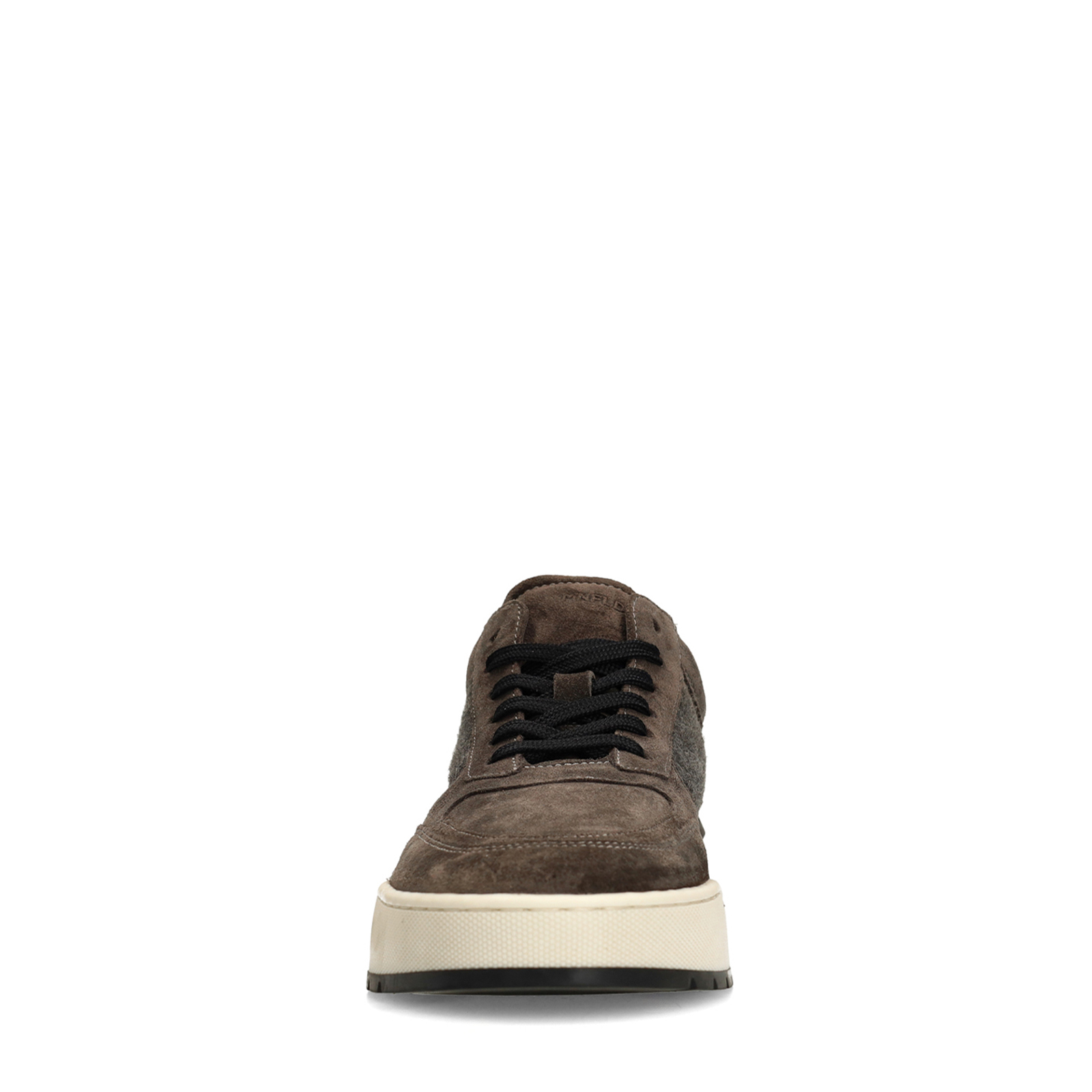 Grijze suède sneakers