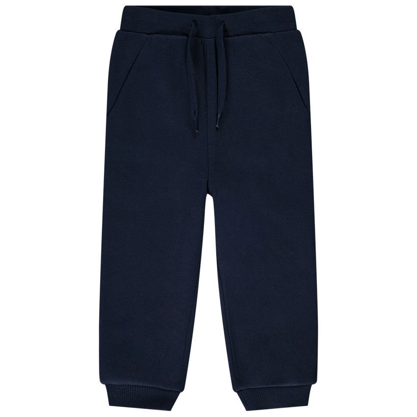 Jogging en molleton uni pour bébé garçon - Bleu marine