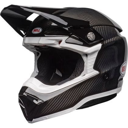 Casque cross Bell MOTO-10 SOLID 2023 - Noir / Blanc