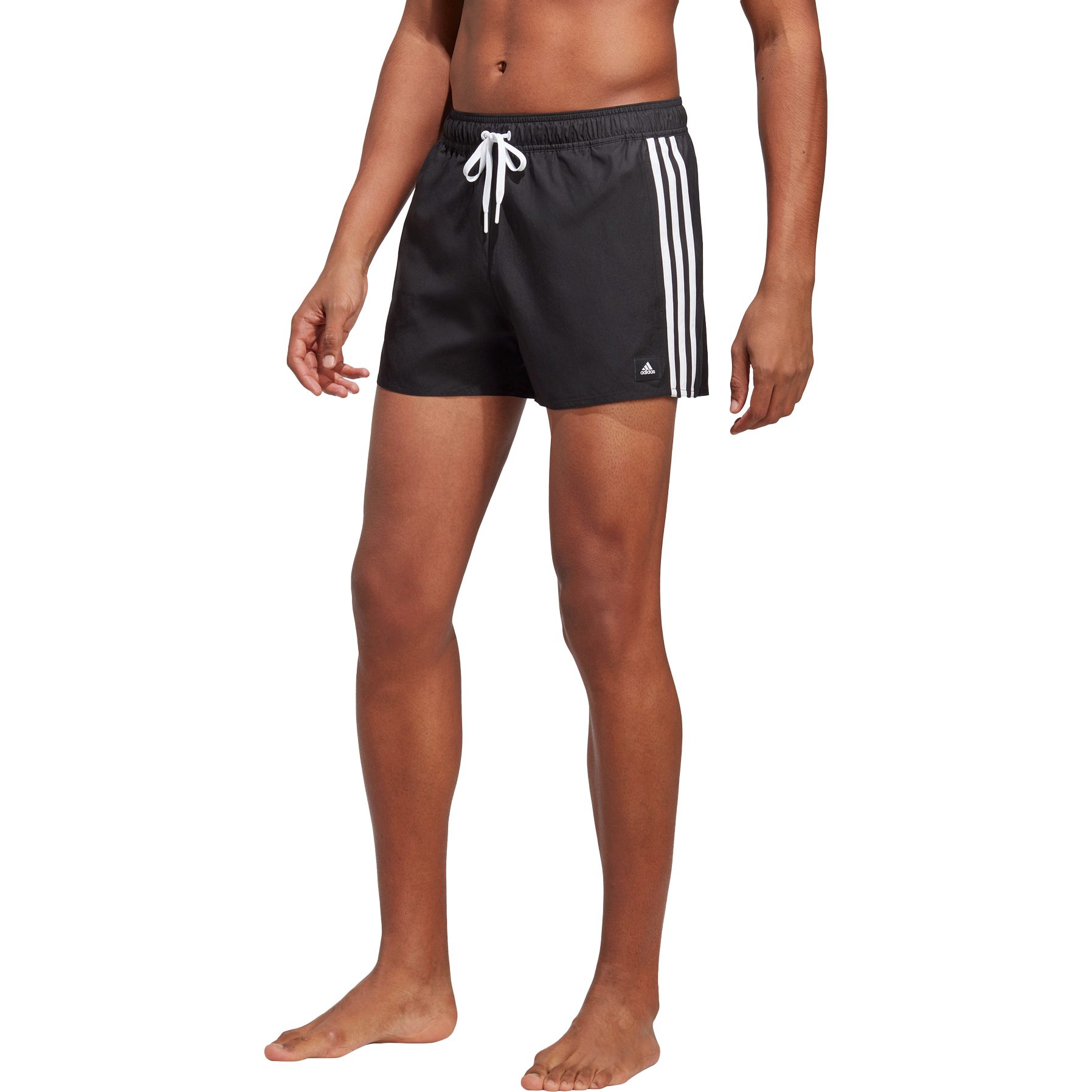 adidas 3-Streifen CLX Badeshorts Herren schwarz