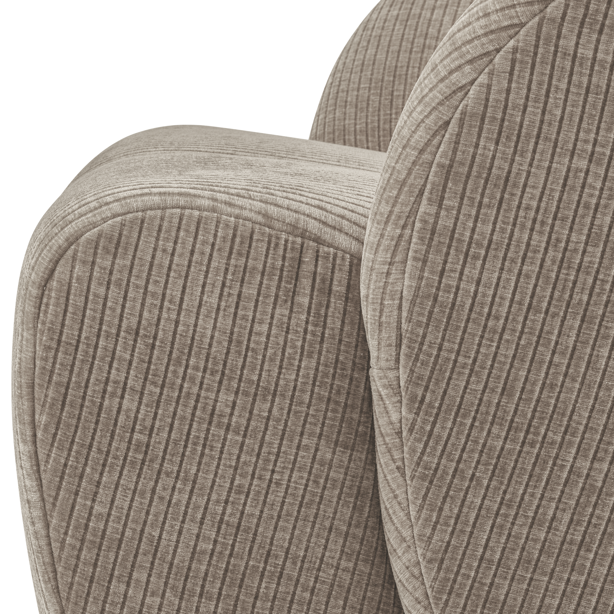 Draaifauteuil Mojo Mojo Draaifauteuil - Geweven Ribstof - Donkerzand
