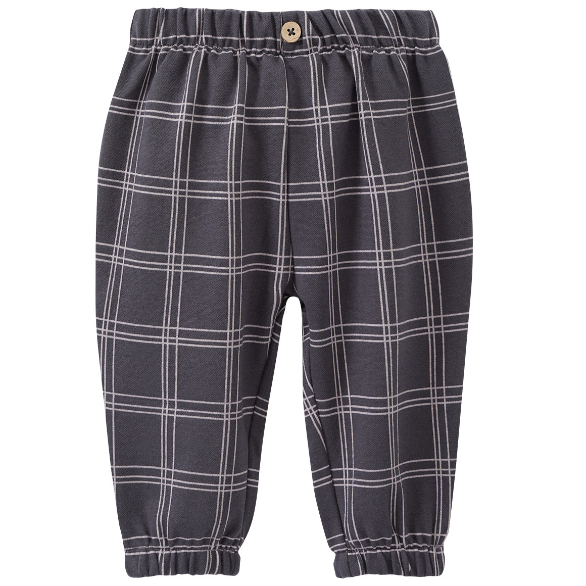 Topomini Baby Hose mit Karo-Muster dunkelgrau