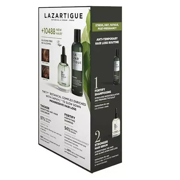 Kit Antiqueda Progressiva Lazartigue: Sérum 50ml e Shampoo 250ml