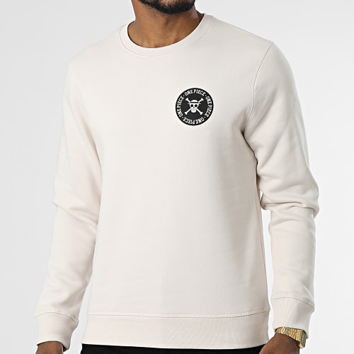 Sweat Crewneck Luffy Beige