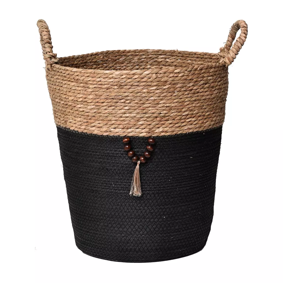 Lot de 3 paniers à linge (H45 cm) Jya Noir
