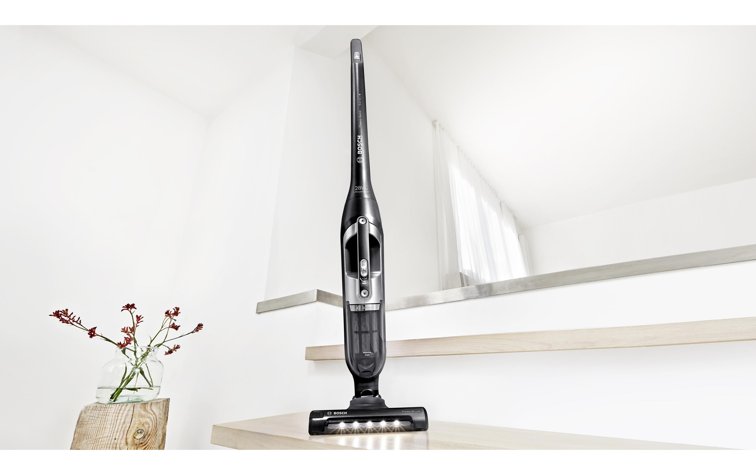 Akku-Hand- und Stielsauger Flexxo Gen2 28Vmax Schwarz<br>Akkustaubsauger