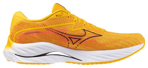 Chaussures de Running Mizuno Wave Rider 27 Jaune Orange Homme