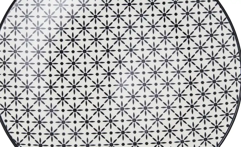 for friends Speiseteller Schwarz, Weiß 21,5 cm