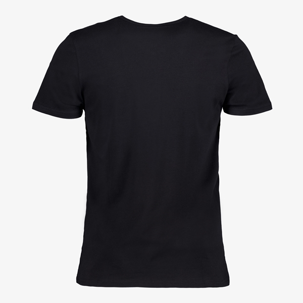 Unsigned heren T-shirt zwart met V-hals