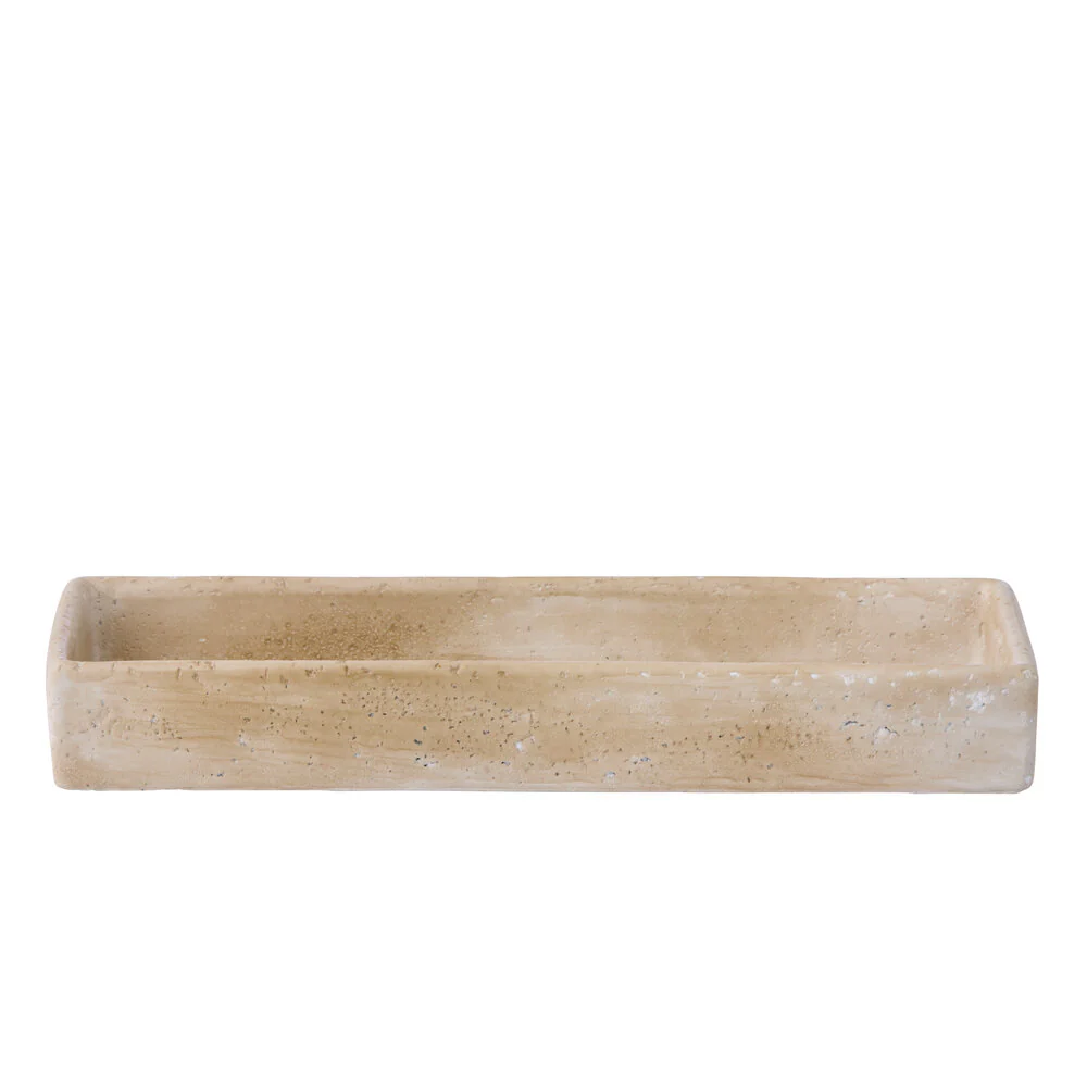 Bahne Interior  Aflang bakke, beige - 12x30cm