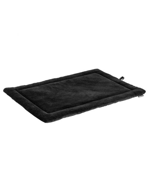 Maxxnobel Benchkussen Nubuck Lederlook\/Teddy Zwart - Hondenbenchkussen