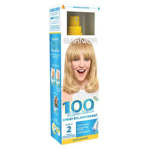 Spray clareador Garnier 100% Ultra Blond Cristal Soleil 125ml