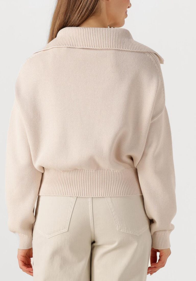 gebroken wit closed vest cropped troyer