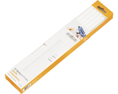 Steinel witte lijmstiften Ø 11 mm, verpakking van 10