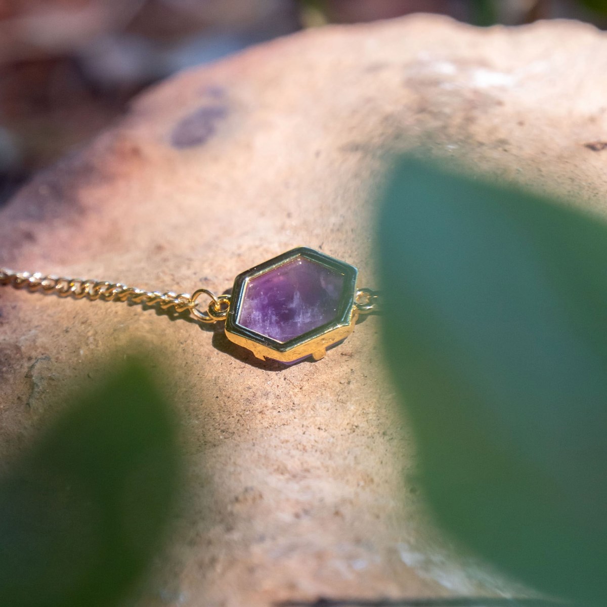 Bracelet Hexalia en pierres Améthyste