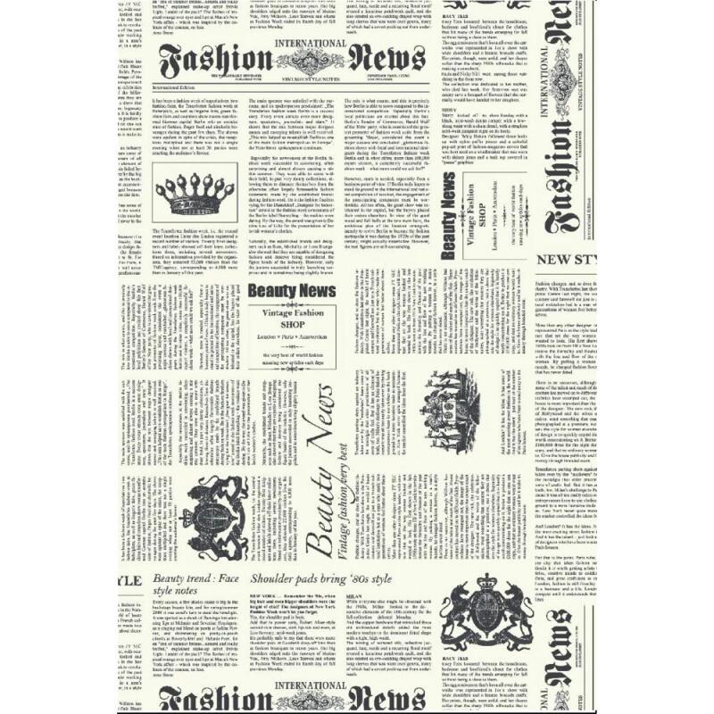 770 - Pochette 20 feuilles Décopatch - Blanc/noir
