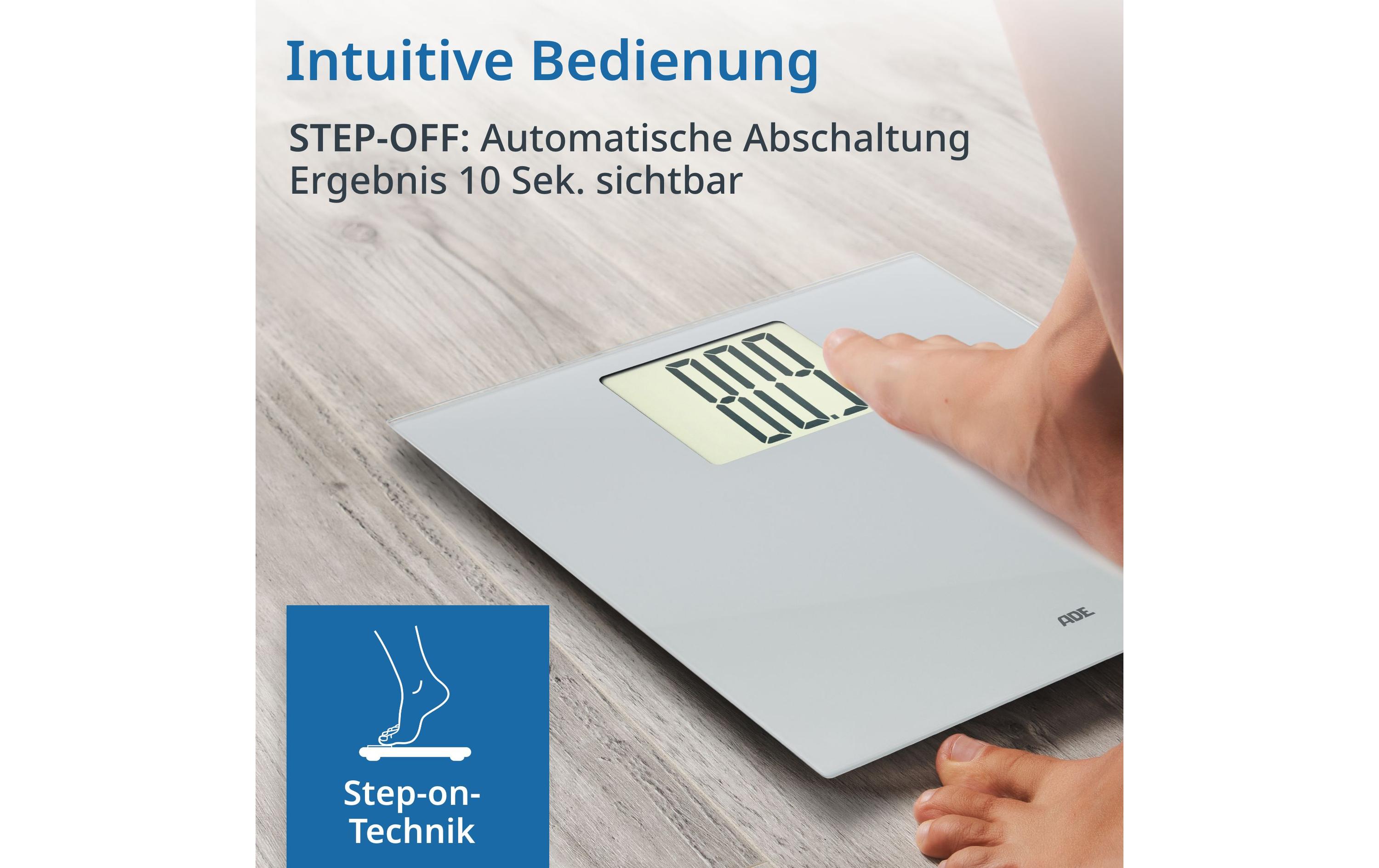 Personenwaage Katharina SilberDigitale Körperwaage mit XXL Display