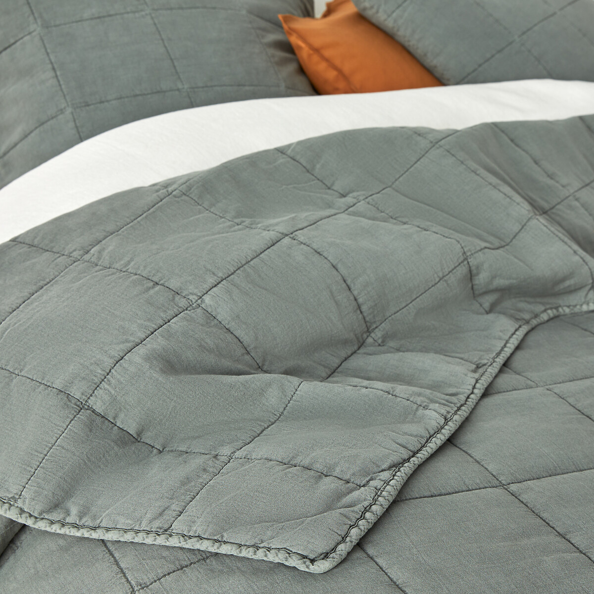 LA REDOUTE INTERIEURS<br>Colcha acolchoada em algodão lavado, Sparrow