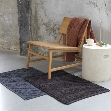 Sealskin badmat aztec 60x60cm donkerroze