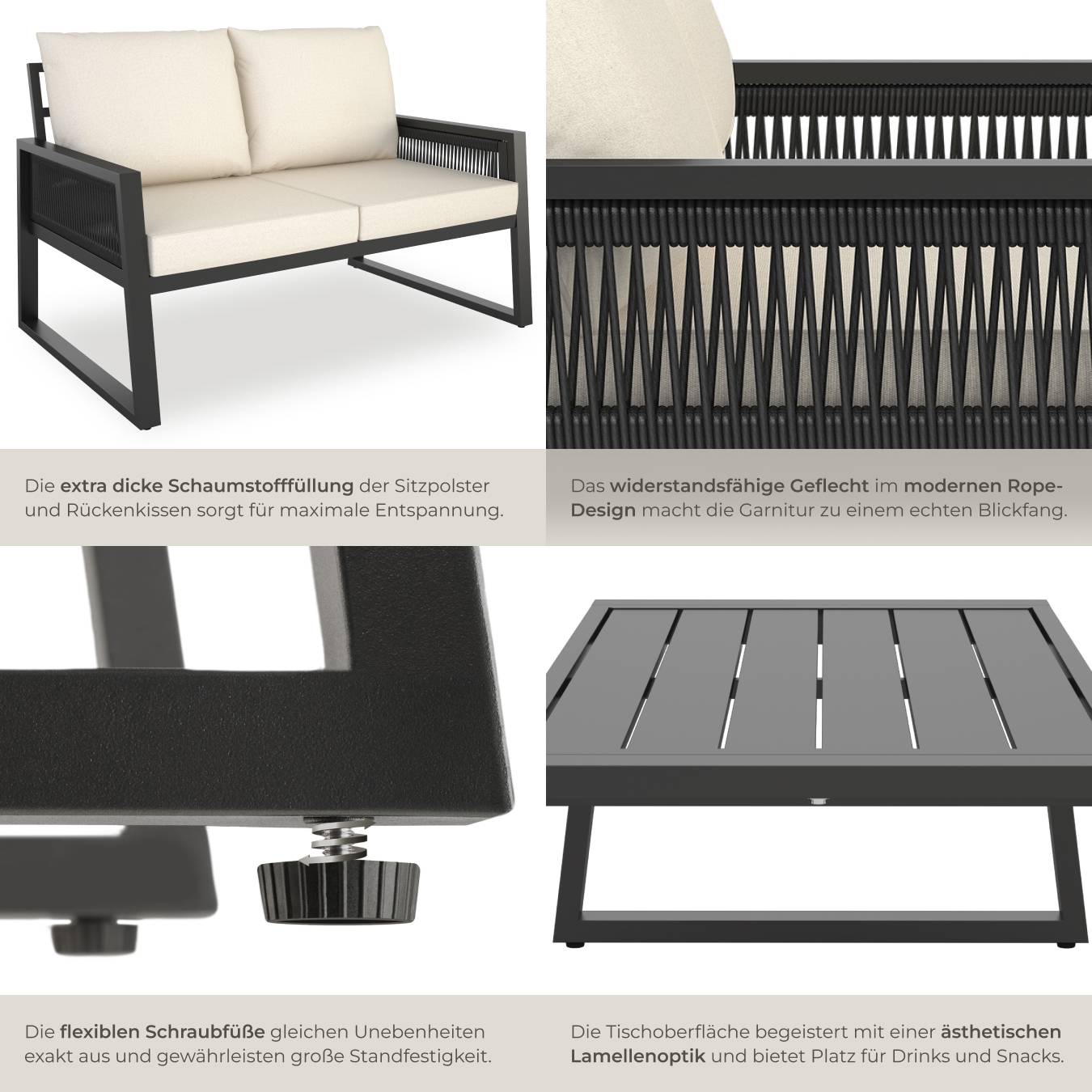 Gartenlounge-Set Captive im Rope-Design