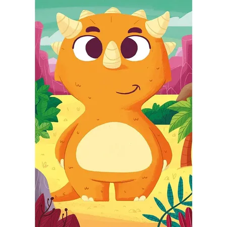 Ravensburger Mix&Match Puzzle - Niedliche Dinos, mit 3x24 Teilen