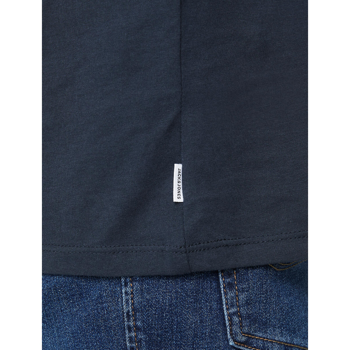 JACK & JONES<br>Camiseta de gola redonda em algodão orgânico