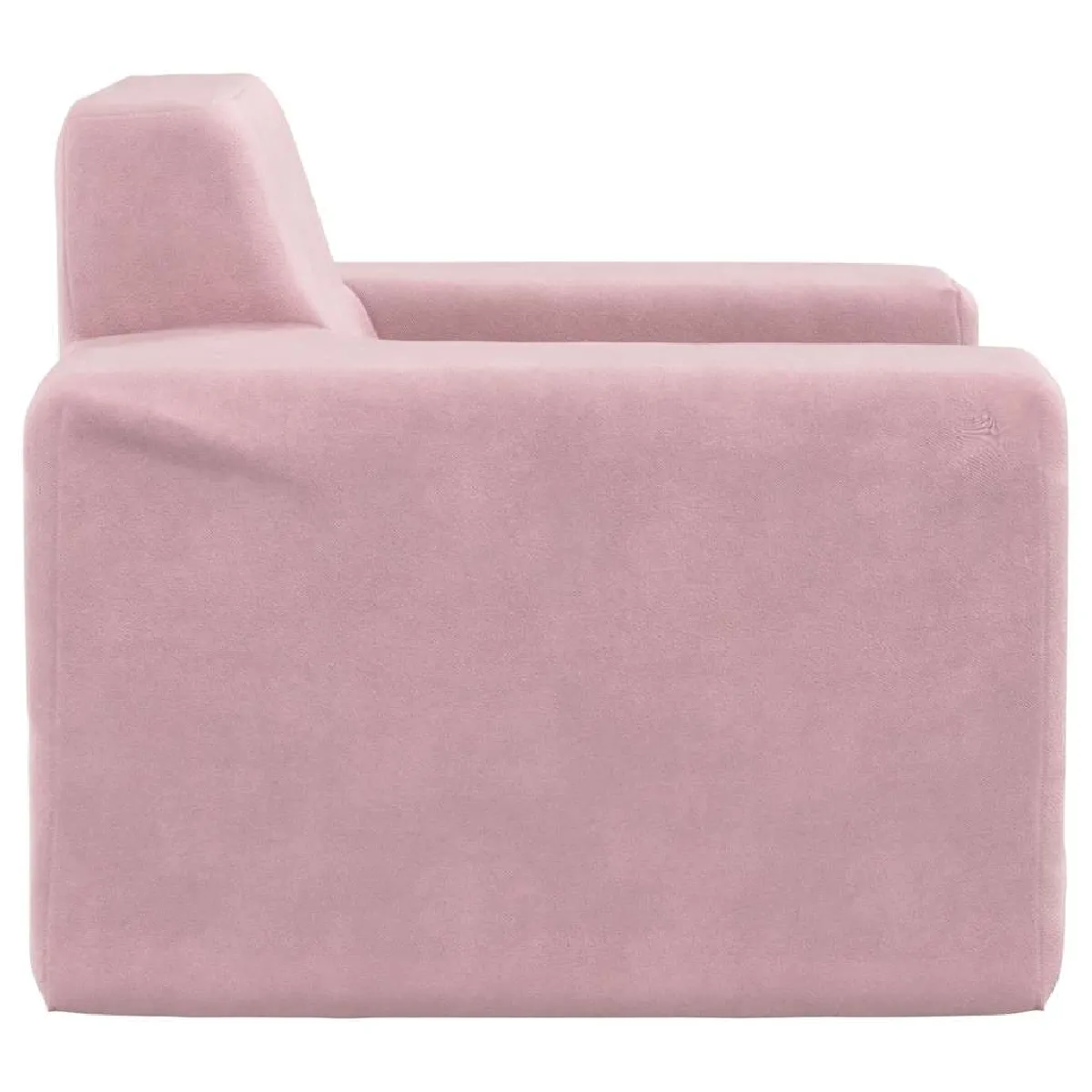 vidaXL Canapé Enfants - Rose Peluche Douce