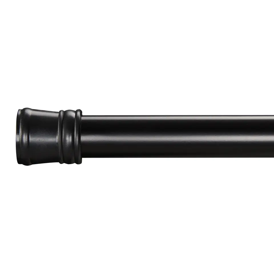 Douche Gordijnstang XL, aanpasbaar van 140 tot 260 cm, zelfklemmend, zwart