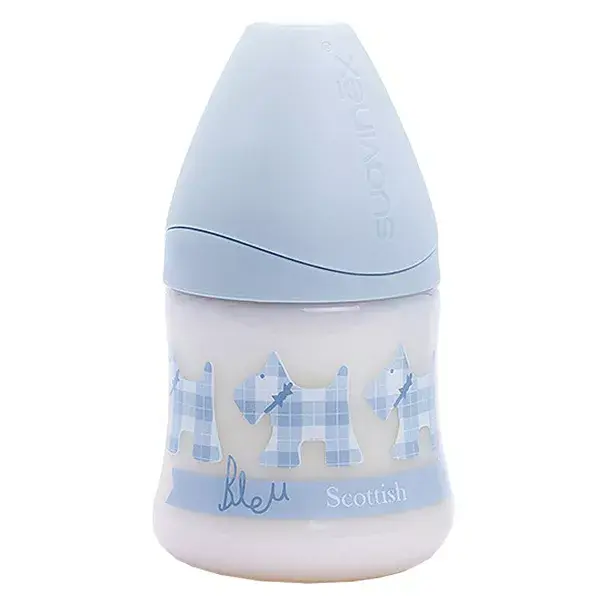 Mamadeira Suavinex de Silicone Fisiológico Azul Escocês 150ml