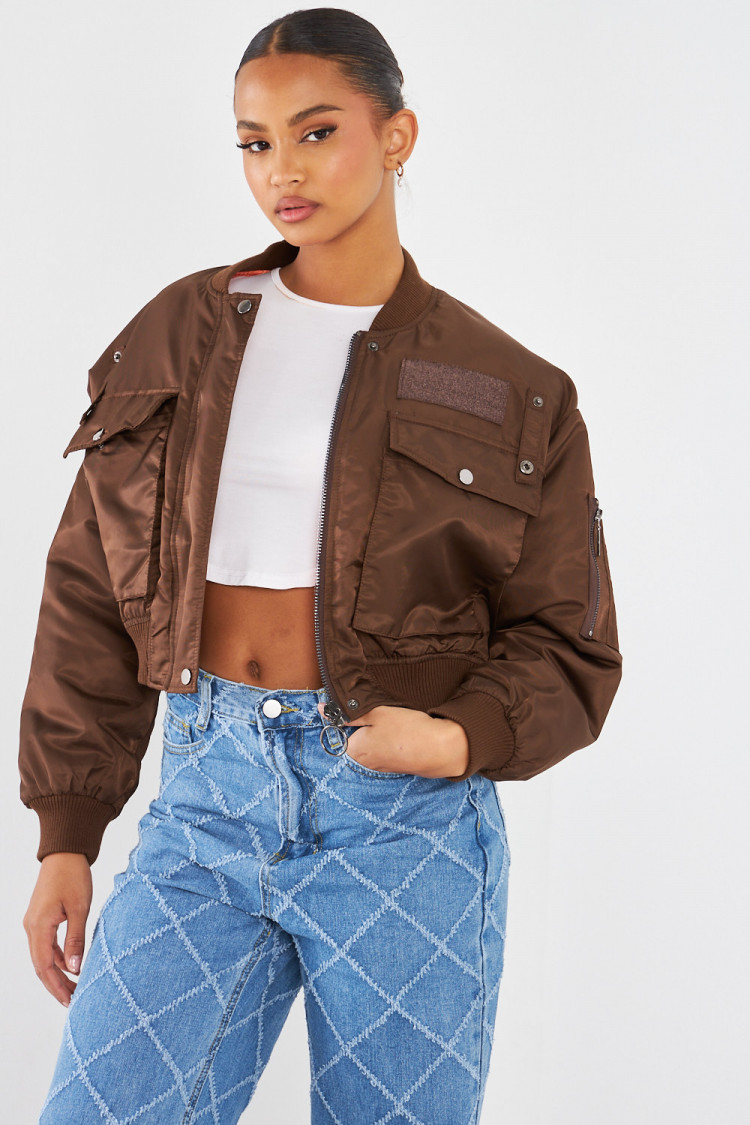 Bomber marron court