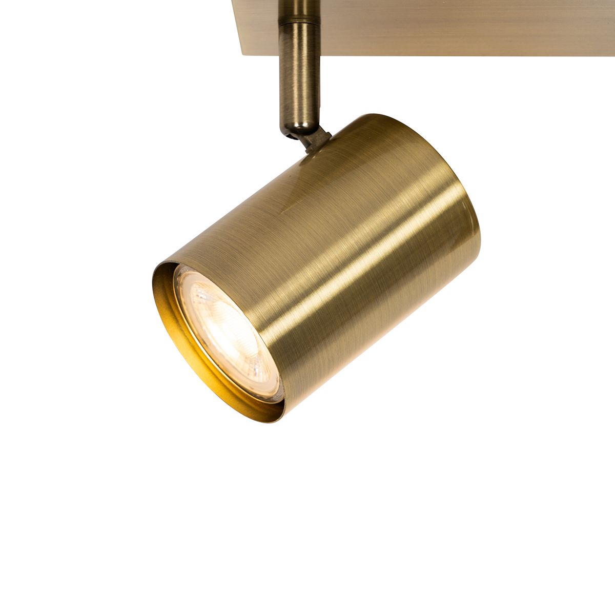 Smart plafondspot brons 3-lichts draai- en kantelbaar incl. Wifi GU10 50mm - Jeana