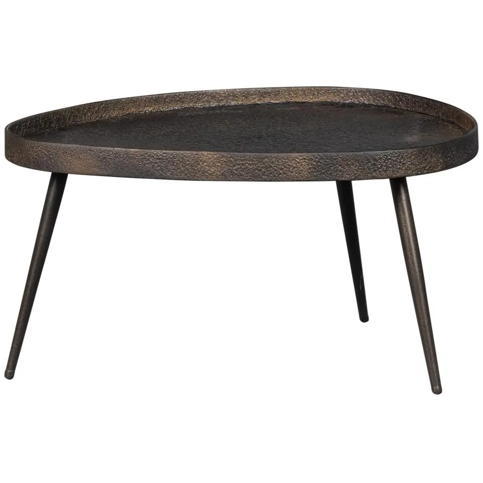 WOOOD Crude Bijzettafels - Zink - Antique Bronze - 39x71x52
