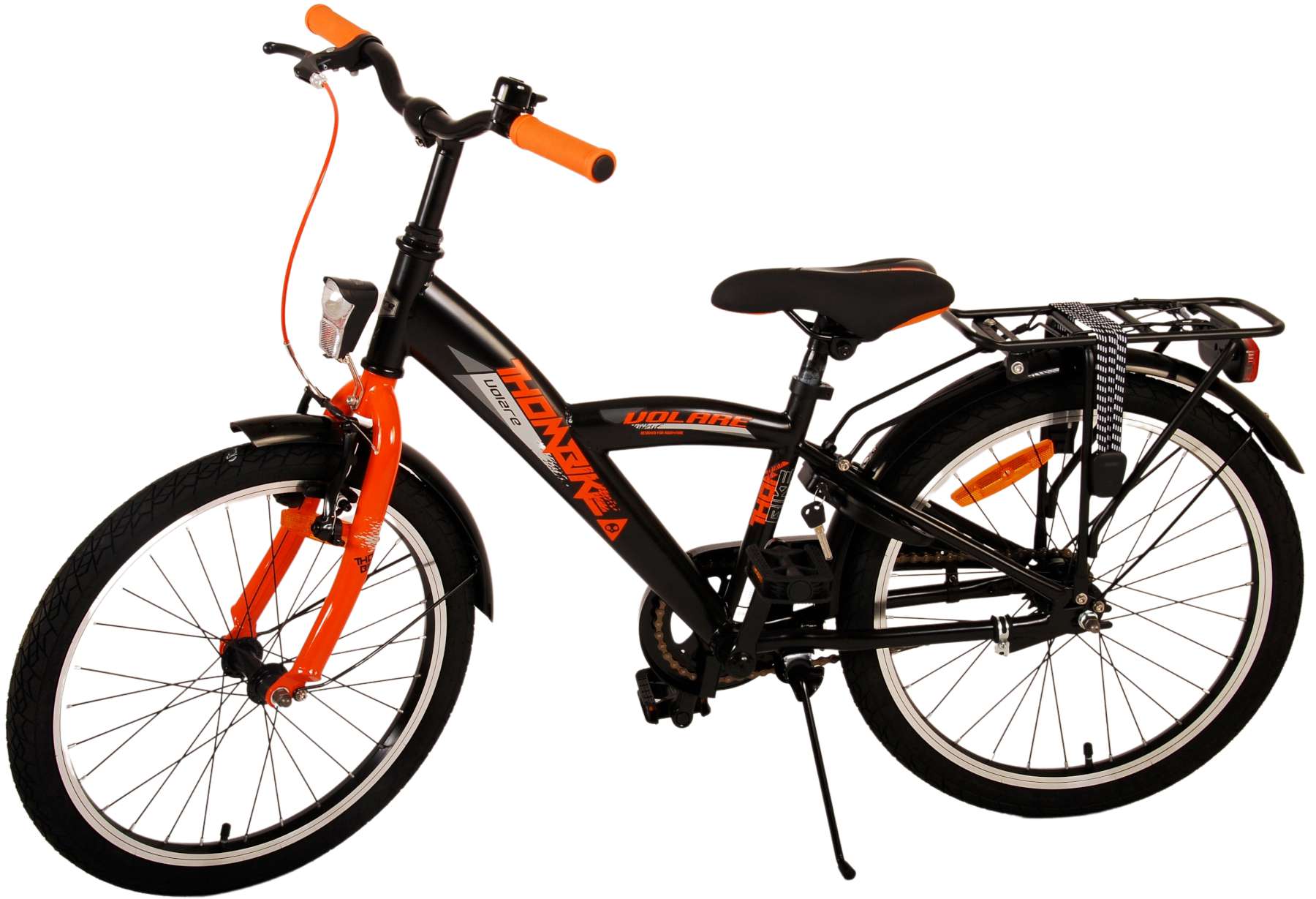 TPFSports Thombike Kinderfahrrad - Jungen - 20 Zoll - Rücktritt + Handbremsen - Schwarz/Grün