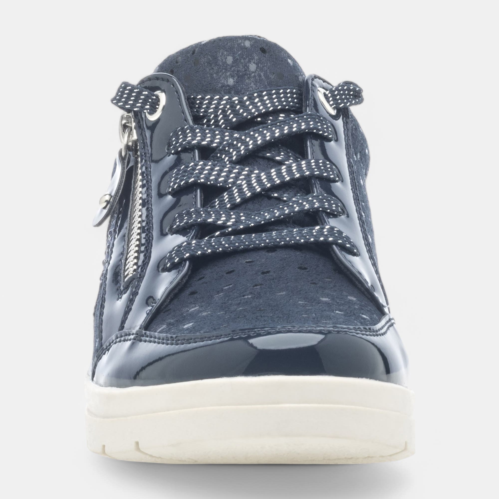 Derbies pieds sensibles Femme bleu marine