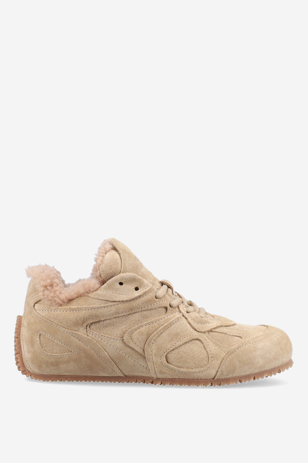 Slow shearling runner sneakers