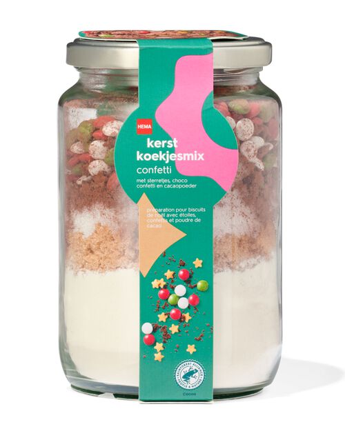 biscuits de fête assortis avec étoiles et confettis