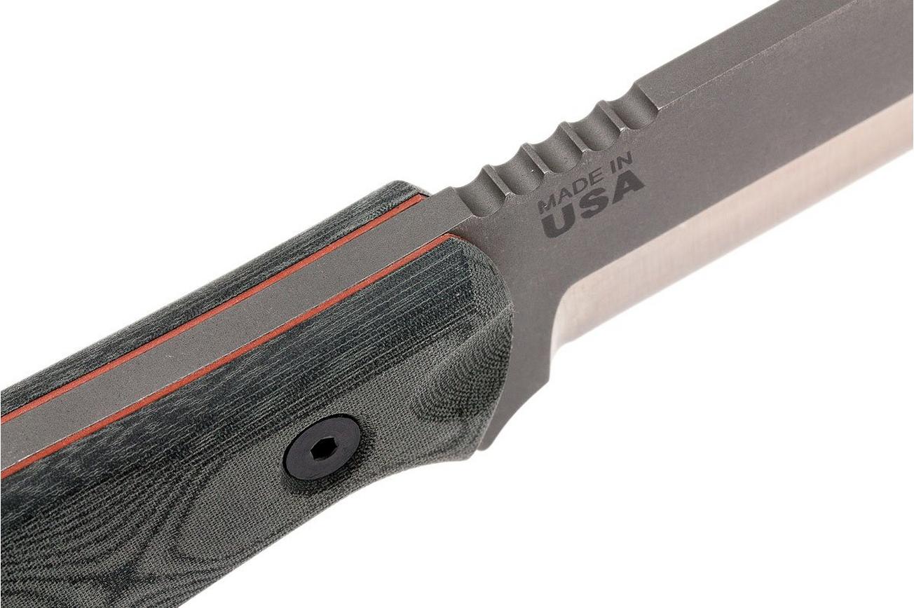 TOPS Knives B.O.B. Fieldcraft 154CM Grey/Black Micarta BROS-154-BLM bushcraftmes