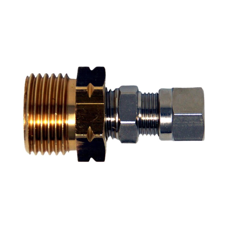 Verbindungsstück W21.8L (Außengewinde) x 8mm RVS